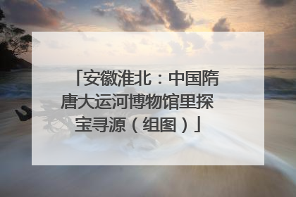安徽淮北：中国隋唐大运河博物馆里探宝寻源（组图）