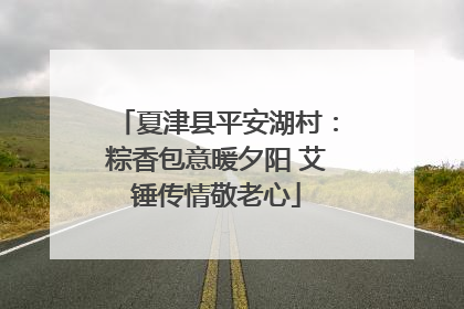 夏津县平安湖村：粽香包意暖夕阳 艾锤传情敬老心