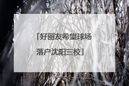 好丽友希望球场落户沈阳三校