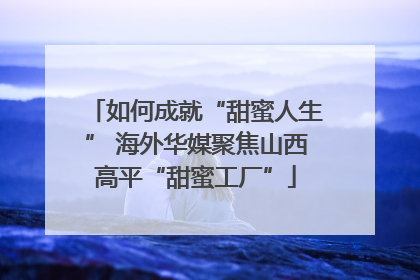 如何成就“甜蜜人生” 海外华媒聚焦山西高平“甜蜜工厂”