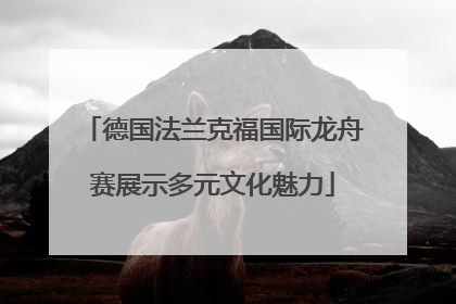 德国法兰克福国际龙舟赛展示多元文化魅力