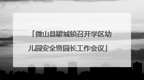 微山县驩城镇召开学区幼儿园安全暨园长工作会议