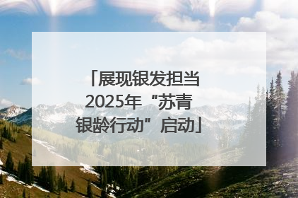 展现银发担当 2025年“苏青银龄行动”启动