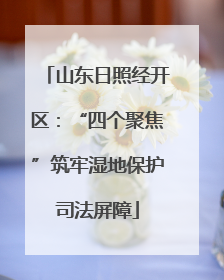山东日照经开区：“四个聚焦”筑牢湿地保护司法屏障