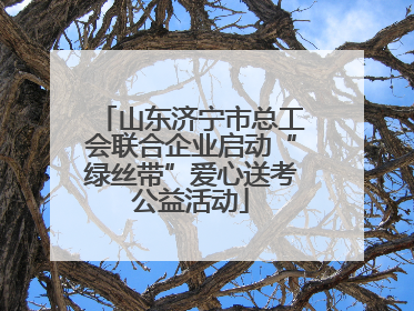 山东济宁市总工会联合企业启动“绿丝带”爱心送考公益活动