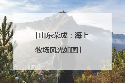 山东荣成：海上牧场风光如画