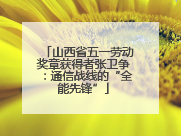 山西省五一劳动奖章获得者张卫争：通信战线的“全能先锋”