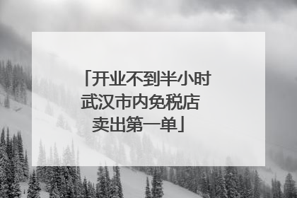 开业不到半小时 武汉市内免税店卖出第一单
