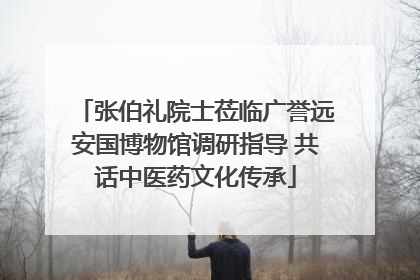 张伯礼院士莅临广誉远安国博物馆调研指导 共话中医药文化传承