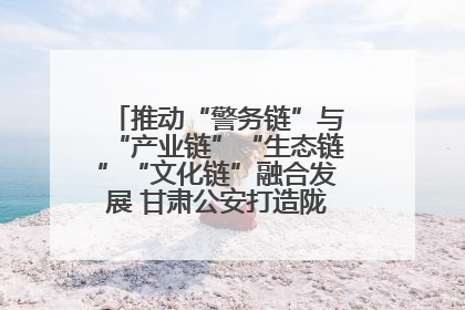 推动“警务链”与“产业链”“生态链”“文化链”融合发展 甘肃公安打造陇原旅游警务品牌