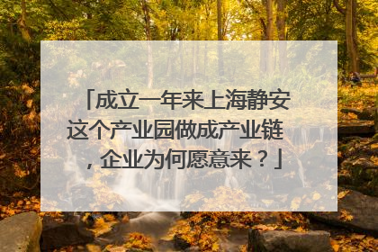 成立一年来上海静安这个产业园做成产业链，企业为何愿意来？