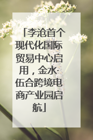 李沧首个现代化国际贸易中心启用，金水·伍合跨境电商产业园启航