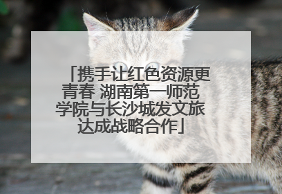 携手让红色资源更青春 湖南第一师范学院与长沙城发文旅达成战略合作