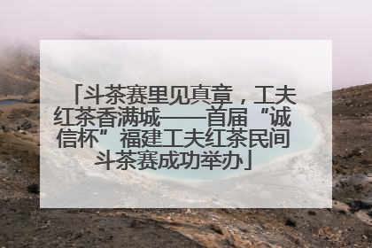 斗茶赛里见真章，工夫红茶香满城——首届“诚信杯”福建工夫红茶民间斗茶赛成功举办