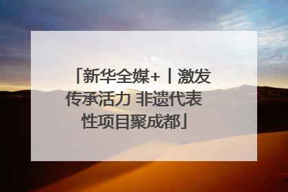 新华全媒+丨激发传承活力 非遗代表性项目聚成都