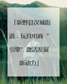 新野县汉城街道：玩具电商“引擎”激活发展新动力