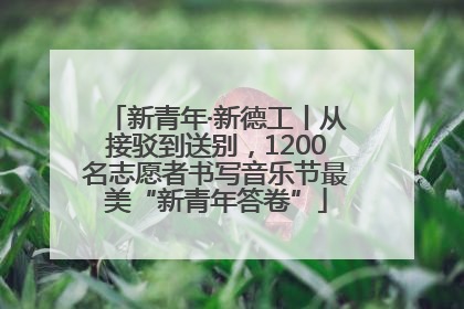 新青年·新德工丨从接驳到送别，1200名志愿者书写音乐节最美“新青年答卷”