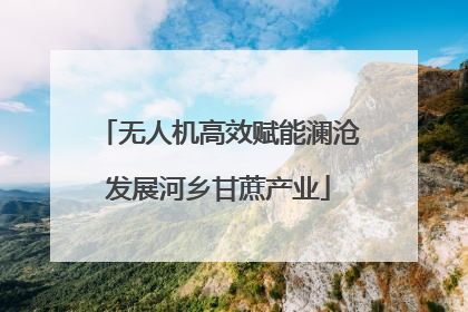 无人机高效赋能澜沧发展河乡甘蔗产业