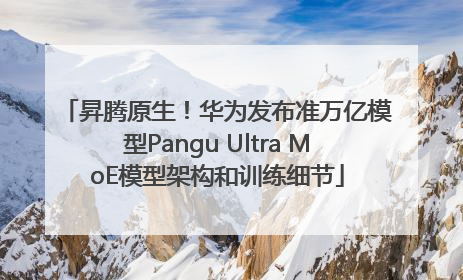 昇腾原生！华为发布准万亿模型Pangu Ultra MoE模型架构和训练细节