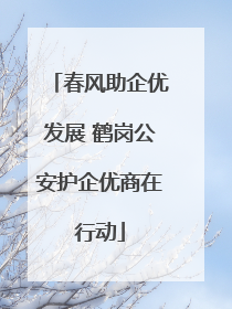 春风助企优发展 鹤岗公安护企优商在行动