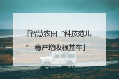 智慧农田“科技范儿” 稳产增收根基牢
