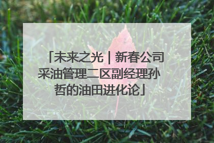 未来之光｜新春公司采油管理二区副经理孙哲的油田进化论