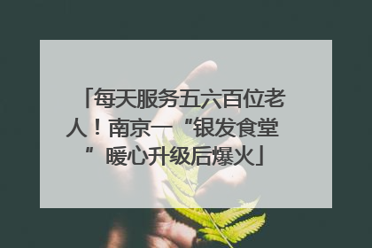 每天服务五六百位老人！南京一“银发食堂”暖心升级后爆火