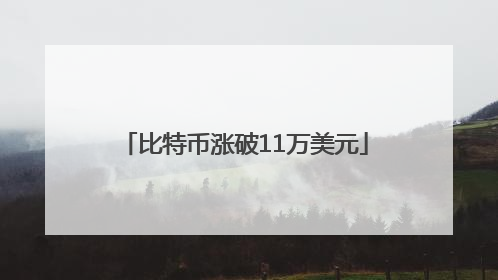 比特币涨破11万美元