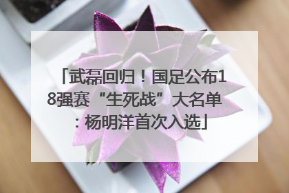 武磊回归！国足公布18强赛“生死战”大名单：杨明洋首次入选