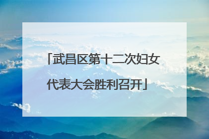 武昌区第十二次妇女代表大会胜利召开