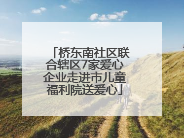 桥东南社区联合辖区7家爱心企业走进市儿童福利院送爱心