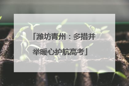 潍坊青州：多措并举暖心护航高考