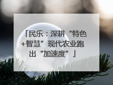 民乐：深耕“特色+智慧”现代农业跑出“加速度”