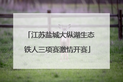 江苏盐城大纵湖生态铁人三项赛激情开赛