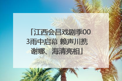 江西会昌戏剧季003雨中启幕 赖声川携谢娜、海清亮相