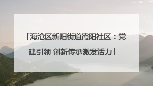 海沧区新阳街道霞阳社区：党建引领 创新传承激发活力