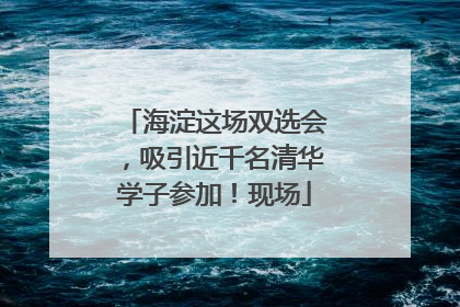 海淀这场双选会，吸引近千名清华学子参加！现场