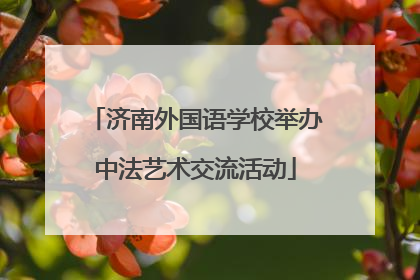 济南外国语学校举办中法艺术交流活动