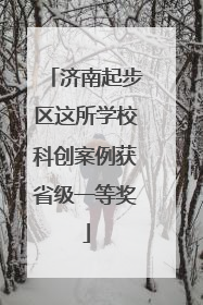 济南起步区这所学校科创案例获省级一等奖