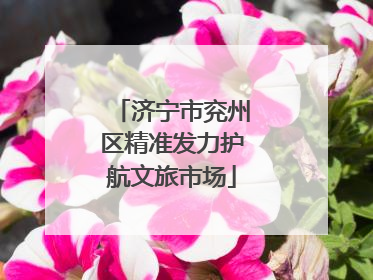 济宁市兖州区精准发力护航文旅市场