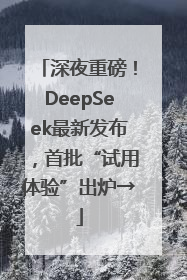 深夜重磅！DeepSeek最新发布，首批“试用体验”出炉→