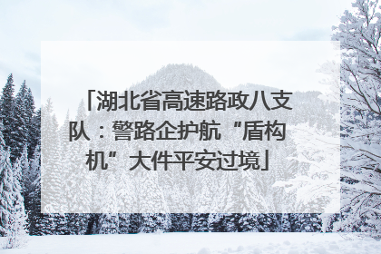 湖北省高速路政八支队：警路企护航“盾构机”大件平安过境