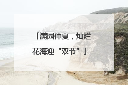 满园仲夏，灿烂花海迎“双节”
