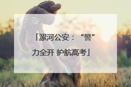 漯河公安：“警”力全开 护航高考