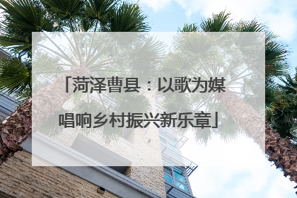 菏泽曹县：以歌为媒 唱响乡村振兴新乐章