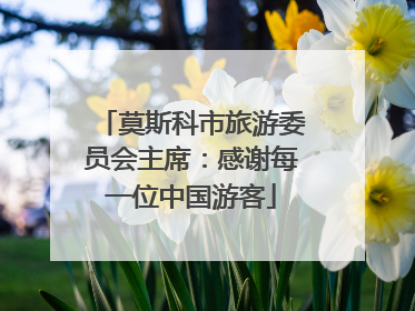 莫斯科市旅游委员会主席：感谢每一位中国游客