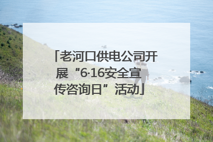 老河口供电公司开展“6·16安全宣传咨询日”活动