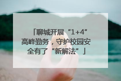 聊城开展“1+4”高峰勤务，守护校园安全有了“新解法”