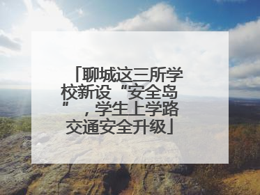 聊城这三所学校新设“安全岛”，学生上学路交通安全升级
