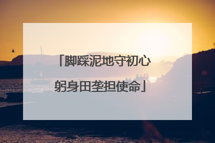 脚踩泥地守初心 躬身田垄担使命